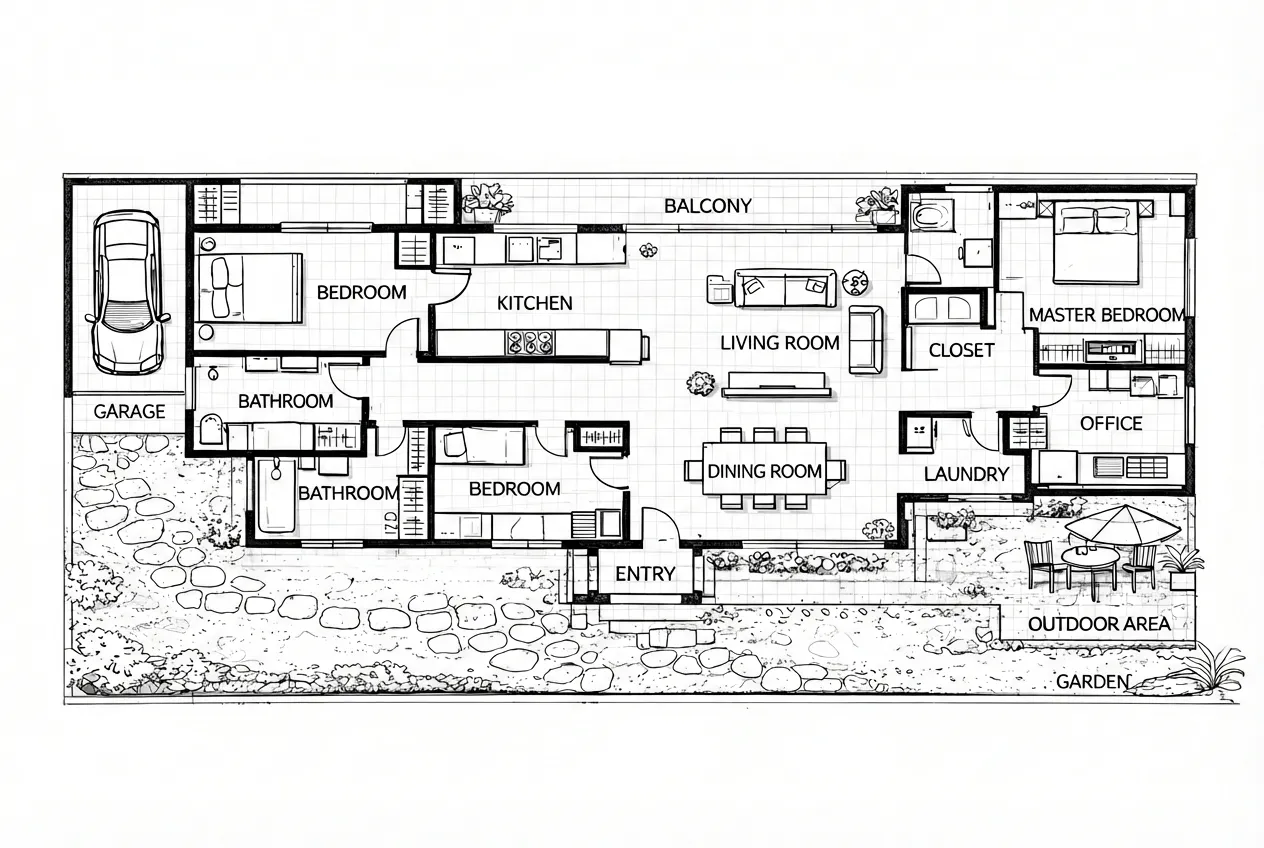 Family Residence - Original design before AI rendering
