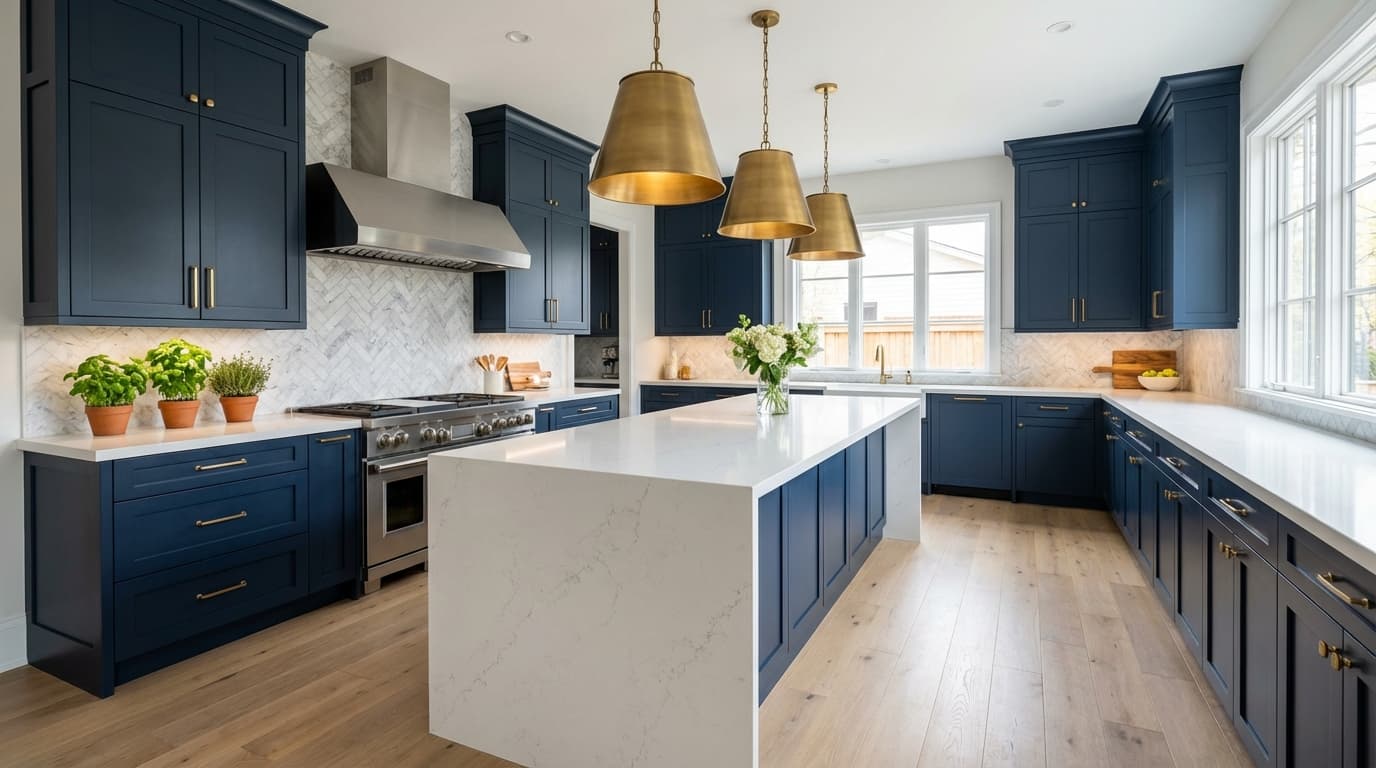 Cozinha Gourmet - AI photorealistic interior design render