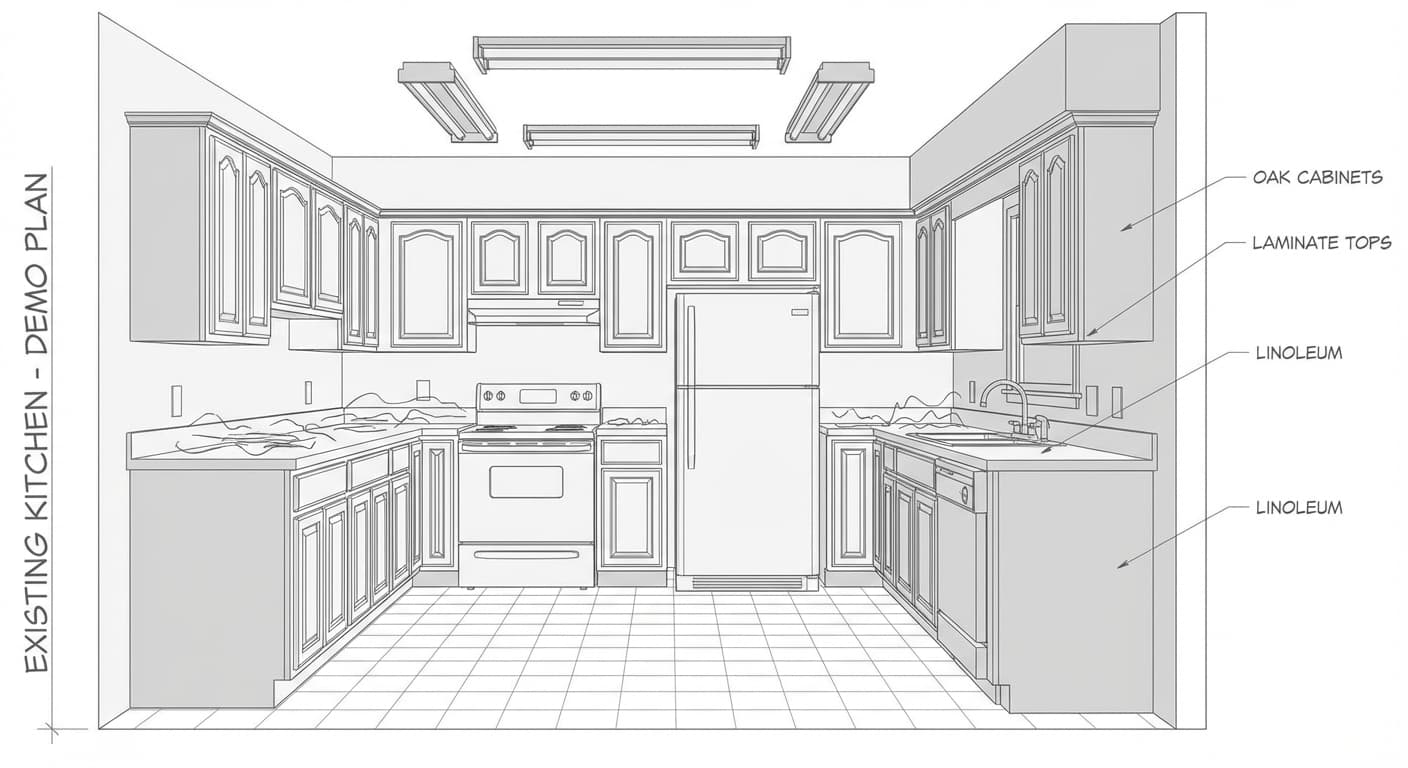 Cozinha Gourmet - Original design before AI rendering