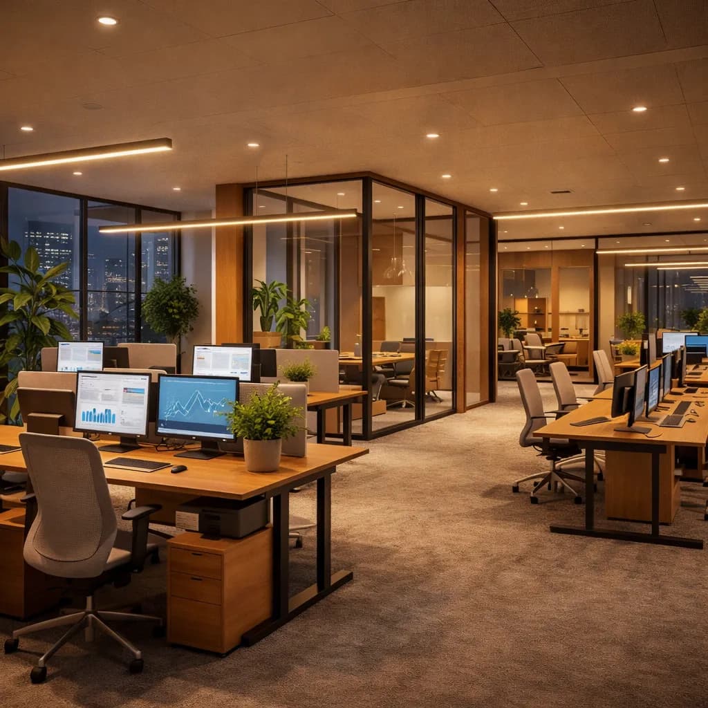 Corporate Office - AI photorealistic interior design render