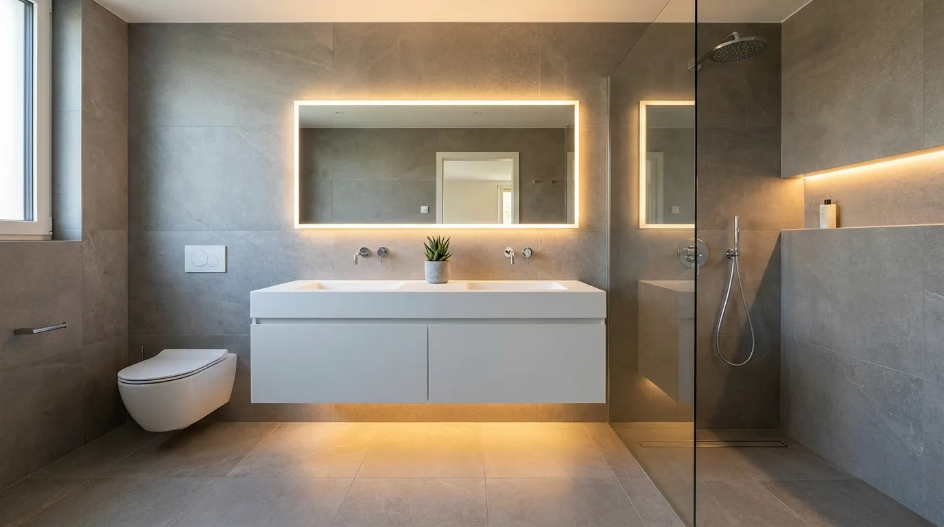 Moderno interior design style - AI photorealistic render by Lumiforma