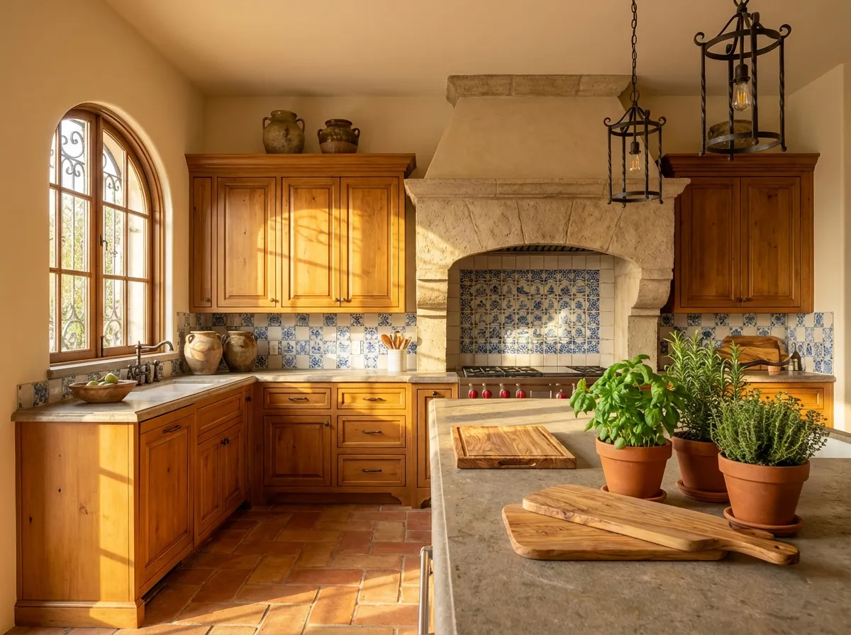 Mediterrâneo interior design style - AI photorealistic render by Lumiforma