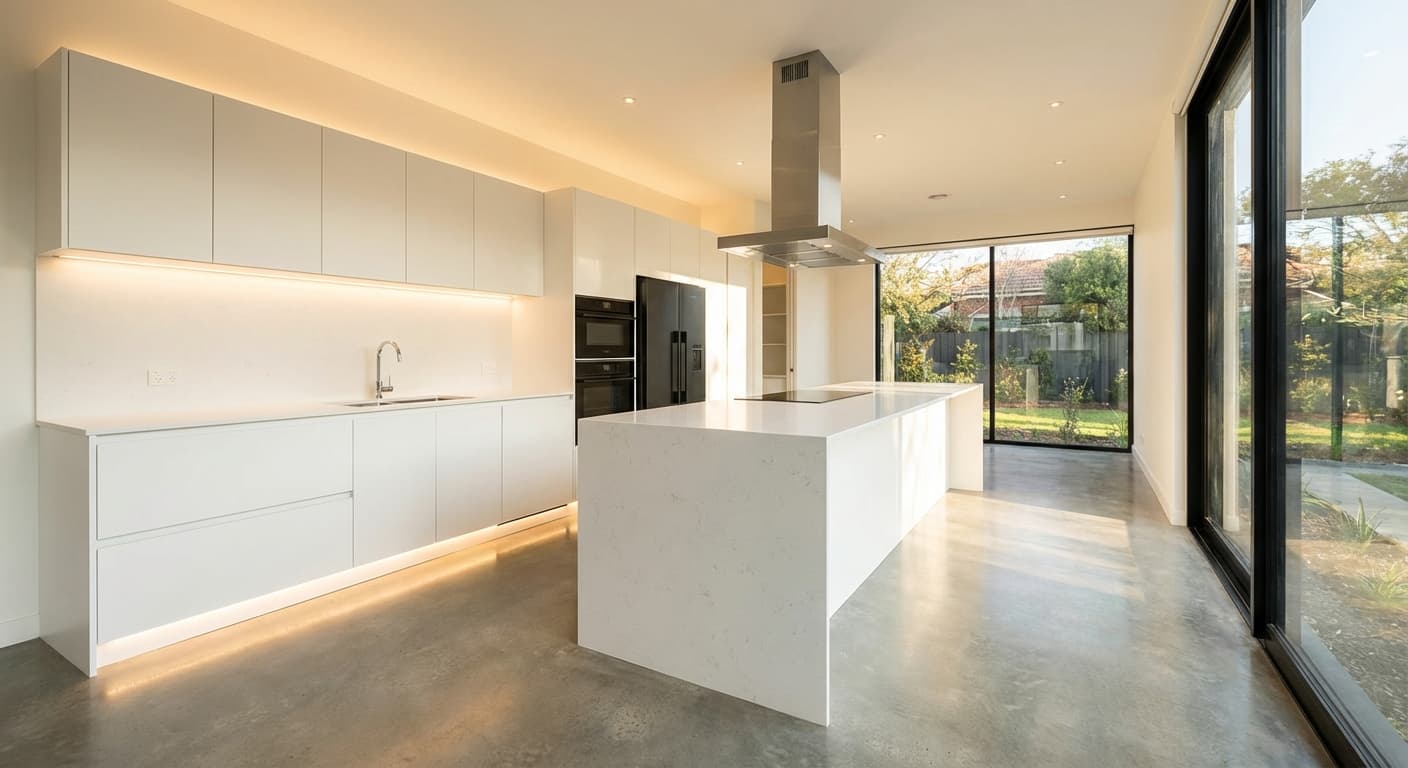 Moderno interior design style - AI photorealistic render by Lumiforma