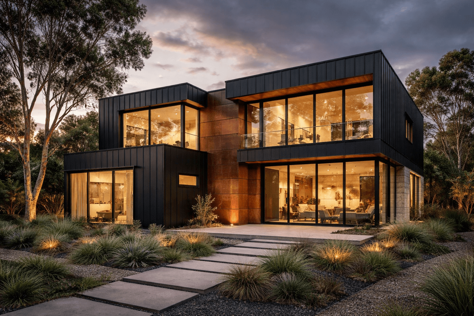 Industrial interior design style - AI generated photorealistic room visualization